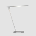 Steinhauer LED Tischleuchte SERENADE, 10W (2200-4000K (CCT) 900lm, neigbar / Kopf drehbar, mit Push-Dimmer, stahl geb�rstet