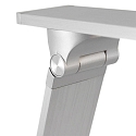 Steinhauer LED Tischleuchte SERENADE, 10W (2200-4000K (CCT) 900lm, neigbar / Kopf drehbar, mit Push-Dimmer, stahl geb�rstet