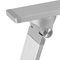 Steinhauer LED Tischleuchte SERENADE, 10W (2200-4000K (CCT) 900lm, neigbar / Kopf drehbar, mit Push-Dimmer, stahl geb�rstet