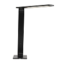 Steinhauer LED Tischleuchte SERENADE, 10W (2200-4000K (CCT) 900lm, neigbar / Kopf drehbar, mit Push-Dimmer, schwarz matt
