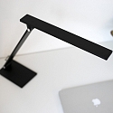 Steinhauer LED Tischleuchte SERENADE, 10W (2200-4000K (CCT) 900lm, neigbar / Kopf drehbar, mit Push-Dimmer, schwarz matt