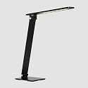 Steinhauer LED Tischleuchte SERENADE, 10W (2200-4000K (CCT) 900lm, neigbar / Kopf drehbar, mit Push-Dimmer, schwarz matt