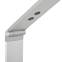 LED Stehleuchte SERENADE, 8W 2200-4000K (CCT) 810lm, mit Gelenkarm + Push-Dimmer, stahl geb�rstet / alu