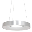 Steinhauer pendant luminaire RINGLEDE - � 48CM large, round, direct / indirect IP20, silver brushed dimmable