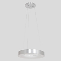 Steinhauer pendant luminaire RINGLEDE - � 48CM large, round, direct / indirect IP20, silver brushed dimmable