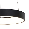 Steinhauer LED Pendelleuchte RINGLEDE, � 48cm, 40W 2700K 3600lm, direkt / indirekt, dimmbar, schwarz matt