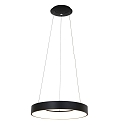 Steinhauer LED Pendelleuchte RINGLEDE, � 48cm, 40W 2700K 3600lm, direkt / indirekt, dimmbar, schwarz matt