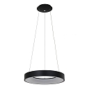 Steinhauer LED Pendelleuchte RINGLEDE, � 48cm, 40W 2700K 3600lm, direkt / indirekt, dimmbar, schwarz matt