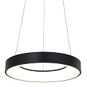 Steinhauer LED Pendelleuchte RINGLEDE, � 48cm, 40W 2700K 3600lm, direkt / indirekt, dimmbar, schwarz matt