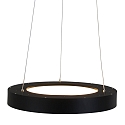 Steinhauer LED Pendelleuchte RINGLEDE, � 48cm, 40W 2700K 3600lm, direkt / indirekt, dimmbar, schwarz matt