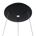 Steinhauer LED Pendelleuchte RINGLEDE, � 48cm, 40W 2700K 3600lm, direkt / indirekt, dimmbar, schwarz matt