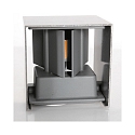 LED Au�enwandleuchte LOGAN, IP54, Up/Down, mit D�mmerungs-Sensor, 2x 3W 2700K 240lm, verstellbar, schwarz matt / gold matt
