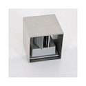 LED Au�enwandleuchte LOGAN, IP54, Up/Down, mit D�mmerungs-Sensor, 2x 3W 2700K 240lm, verstellbar, schwarz matt / gold matt