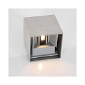 LED Au�enwandleuchte LOGAN, IP54, Up/Down, mit D�mmerungs-Sensor, 2x 3W 2700K 240lm, verstellbar, schwarz matt / gold matt