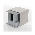 LED Au�enwandleuchte LOGAN, IP54, Up/Down, mit D�mmerungs-Sensor, 2x 3W 2700K 240lm, verstellbar, schwarz matt / gold matt