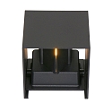 Steinhauer Steinhauer Outdoor wall luminaire, LED, 2 flames, with sensor, 2x3W, 2700K, IP54, black