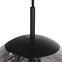 Steinhauer pendant luminaire BOLLIQUE 5 flames, round E27 IP20, black matt dimmable