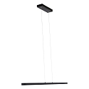 Mexlite LED Pendelleuchte DANSKE, 114cm, 20W 2700K 2000lm, CRi >90, mit Touch-Dimmer, schwarz matt