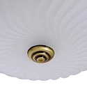 Steinhauer Deckenleuchte CEILING AND WALL 2779BR, IP20, � 30.5cm, E27, bronze / Struktur-Glas wei� matt