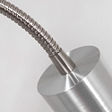wall luminaire NATASJA with switch, with flex arm GU10 IP20, steel brushed dimmable