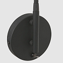 Steinhauer Wandstrahler NATASJA, GU10, mit Flexarm + Schalter an Wandplatte, schwarz matt