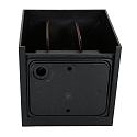 outdoor wall luminaire MURO up / down, cube shape, adjustable IP44, black matt dimmable