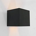 outdoor wall luminaire MURO up / down, cube shape, adjustable IP44, black matt dimmable