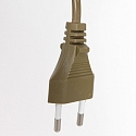 Steinhauer Tischleuchte ANCILLA, 33cm, mit kurzem Schirm, E14, mit Touch-Dimmer, bronze geb�rstet / Opalglas wei�