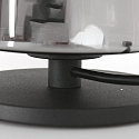 table lamp ANCILLA 1 flame, short, with switching function, conical E27 IP20, black matt dimmable