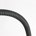 Mexlite floor lamp SERPENT with flex arm, with touch dimmer IP20, steel brushed dimmable