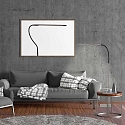 Mexlite floor lamp SERPENT with flex arm, with touch dimmer IP20, steel brushed dimmable