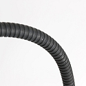 floor lamp SERPENT with flex arm, with touch dimmer IP20, steel brushed dimmable