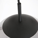 Steinhauer pendant luminaire BOLLIQUE 3 flames, round E27 IP20, black matt dimmable