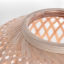 anne light & home Tischleuchte MAZE, � 30cm, E27, Metall / Bambus, naturbraun