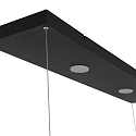 Steinhauer pendant luminaire T�R 6 flames, with shelf IP20, black matt dimmable