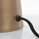 Steinhauer Retro-Tischleuchte PIMPERNEL, Pilzform, Down, � 25cm / H�he 42cm, E27, mit Schnurschalter, bronze antik