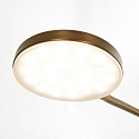 Mexlite LED Stehleuchte PLATU, mit Flexarm, 10W 2700-4000K (CCT) 900lm, mit Touch-Dimmer, bronze