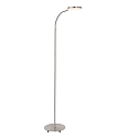 Mexlite floor lamp PLATU with flex arm, with touch dimmer IP20, steel dimmable