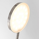 Mexlite floor lamp PLATU with flex arm, with touch dimmer IP20, steel dimmable
