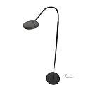 Mexlite floor lamp PLATU with flex arm, with touch dimmer IP20, black matt dimmable