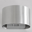 wall luminaire MURO up / down, round, adjustable G9 IP20, steel brushed dimmable
