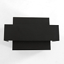 Steinhauer Wandleuchte MURO, Up/Down, 2-flammig, 2x G9, 3W, 2700K, 300lm, dimmbar, schwarz matt / innen gold matt