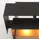 Steinhauer Wandleuchte MURO, Up/Down, 2-flammig, 2x G9, 3W, 2700K, 300lm, dimmbar, schwarz matt / innen gold matt