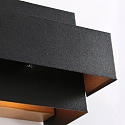 Steinhauer Wandleuchte MURO, Up/Down, 2-flammig, 2x G9, 3W, 2700K, 300lm, dimmbar, schwarz matt / innen gold matt