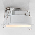 Steinhauer Einbauleuchte P�LITE SPOT, IP20, rund, � 10cm, r�ckversetzt, GU10 max. 40W, starr, wei� matt