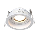 Steinhauer Einbauleuchte P�LITE SPOT, IP20, rund, � 10cm, r�ckversetzt, GU10 max. 40W, starr, wei� matt