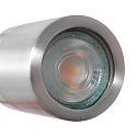 LED Wandleuchte UPROUND, 1-flammig, GU10, 4,9W, 2700K, IP20, stahl