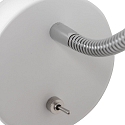 Mexlite LED Wandleuchte UPROUND, 1-flammig, GU10, 4,9W, 2700K, IP20, wei�