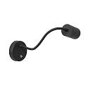 Mexlite LED Wandleuchte UPROUND, 1-flammig, GU10, 4,9W, 2700K, IP20, schwarz