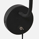 Mexlite LED Wandleuchte UPROUND, 1-flammig, GU10, 4,9W, 2700K, IP20, schwarz